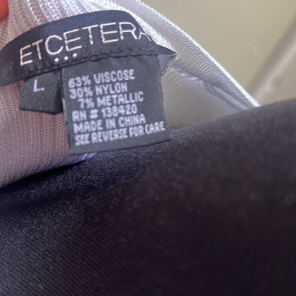 🐘Etcetera Light Silver Sparkly Cardigan - Picture 4 of 4